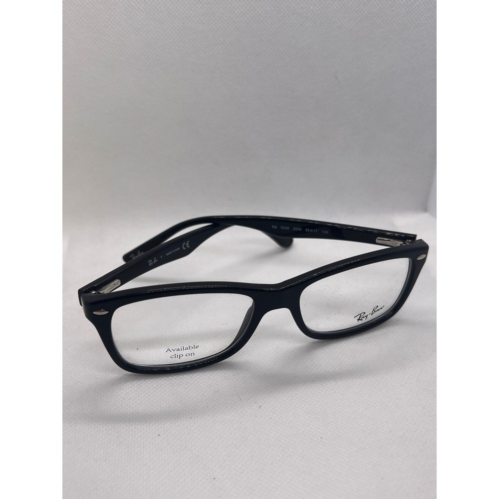 Ray Ban Rb5228 2000 Black Rectangular Eyeglasses … - image 2
